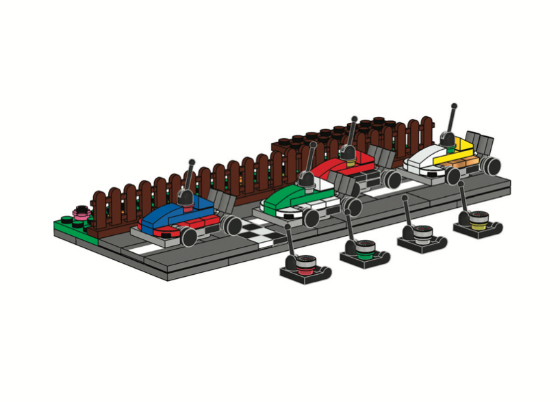 Remote Control Car Minifigure Stand