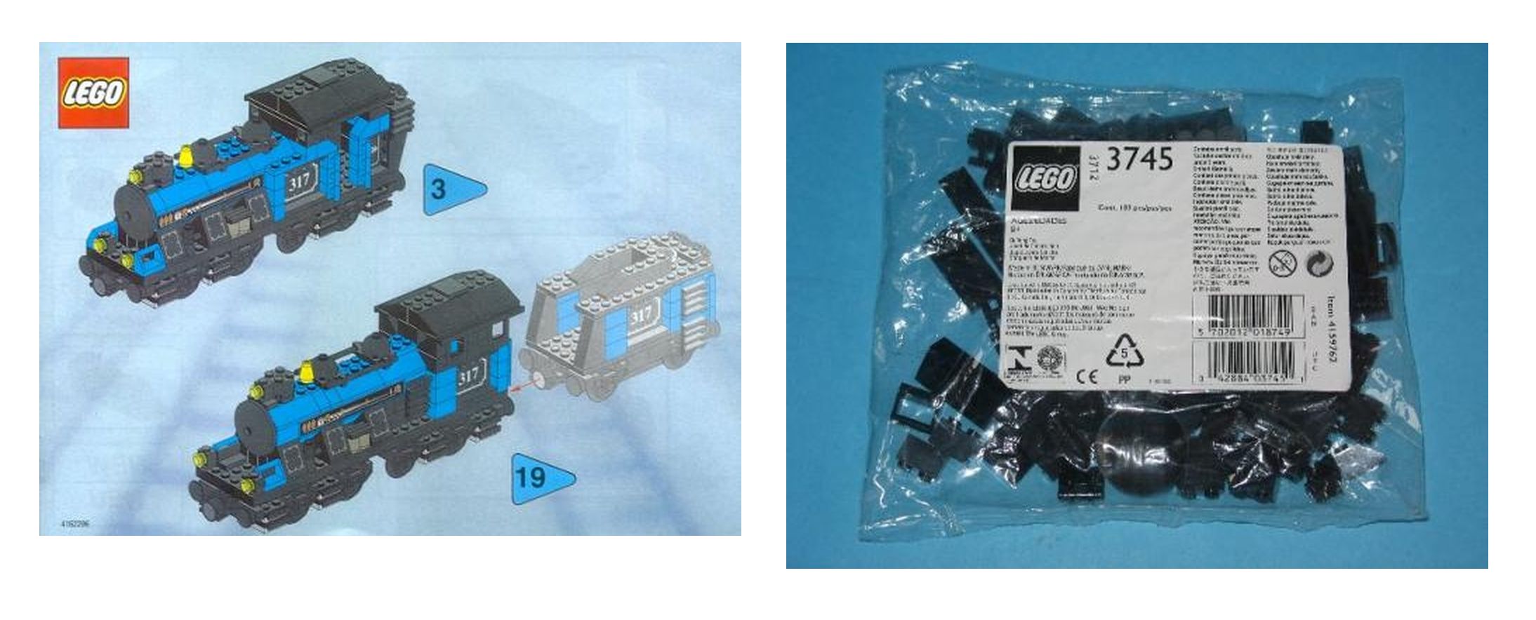 Large Train Engine Black