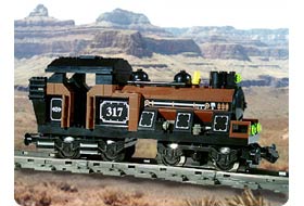 Large Train Engine Brown Large Train Engine Brown