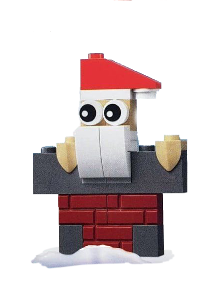 Santa In A Chimney